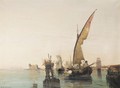 Boats In A Calm Bay - Constantinos Volanakis