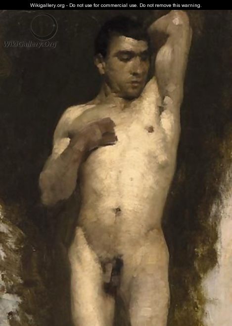 A Male Nude - Ecole Francaise, Xixeme Siecle