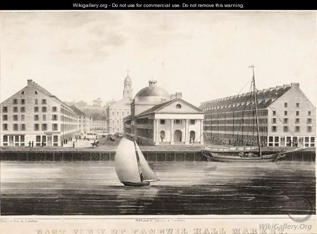 East View Of Faneuil Hall Market, Boston - J. Andrews