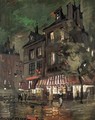 Parisian Street Corner By Night - Konstantin Alexeievitch Korovin