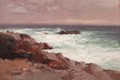 Waves Breaking On The Rocks - Aleksei Vasilievich Hanzen