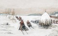 Two Winter Scenes - Russian School