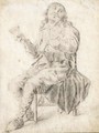 Study Of A Seated Drinker - (after) Pieter Codde