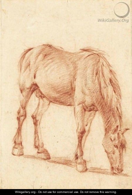 A Grazing Horse - (after) Adriaen Van De Velde