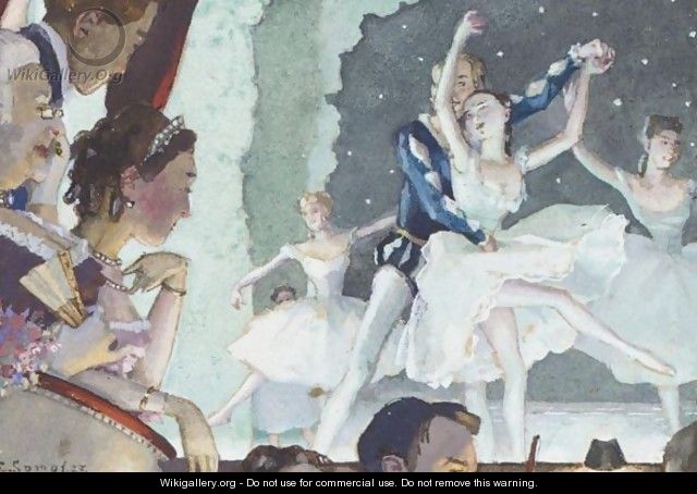 A Box At The Ballet - Konstantin Andreevic Somov