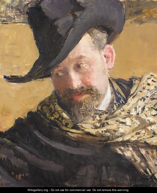 Portrait Of The Artist Vasily Levy - Ilya Efimovich Efimovich Repin