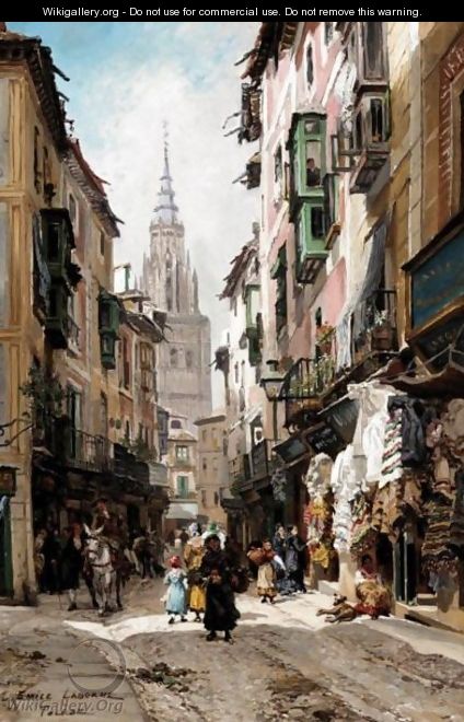 Street Scene, Toledo - Edme Emile Laborne