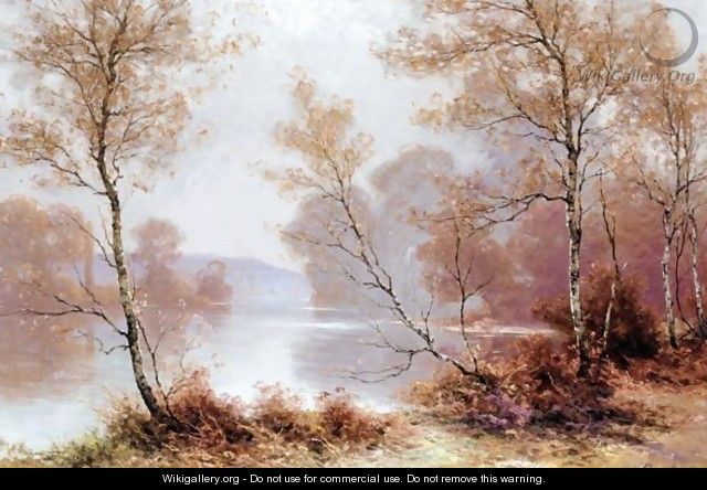Autumn On The Riverbank - Albert Gabriel Rigolot