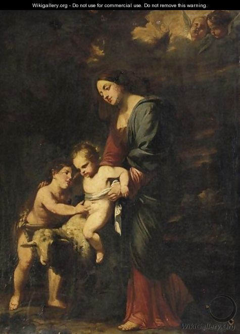 Madonna Con Bambino E San Giovannino - Italian School