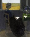 Young Woman Reading At The Window - Marius Borgeaud