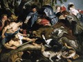 A Boar Hunt 2 - (after) Sir Peter Paul Rubens