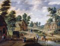 A Pastoral Landscape With A Farm 2 - Isaak van Oosten
