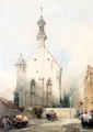 Figures By A Church In Mainz, Germany - David Roberts