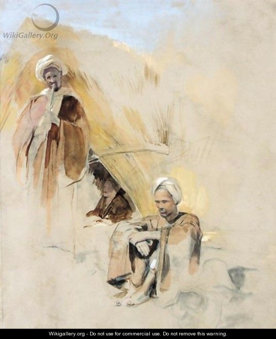 Study Of Bedouins By A Dwelling - John Frederick Lewis