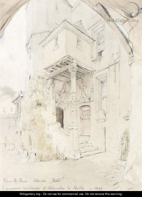 The Steps Of La Maison De La Reine Blanche, Aux Gobelins, Paris - John Scarlett Davis