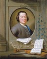 An Allegorical Portrait Of The Composer Anton Wilhelm Solnitz - Hieronymus Van Der Mij