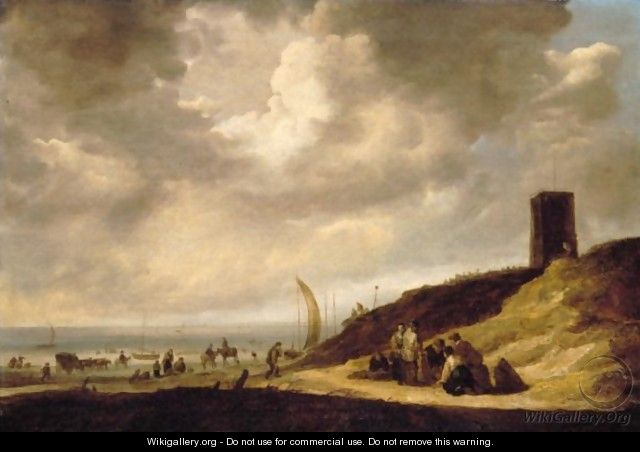 The Beach At Egmond - Maerten Fransz van der Hulst