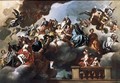 Saints And Prophets In Glory With Putti - Francesco Solimena