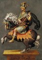 An Equestrian Portrait Of Emperor Salvius Otto (Ad 32-69) On Horseback - (after) Antonio Tempesta