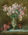 Vase Of Roses - Alexei Alexeivich Harlamoff