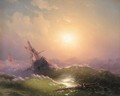 Shipwreck At Sunset - Ivan Konstantinovich Aivazovsky