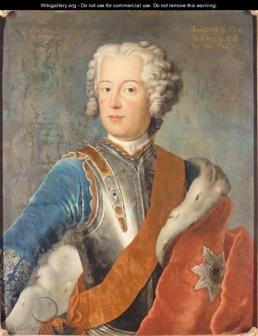 Portrait Of Frederick II, King Of Prussia (1712 - 1786) - (after) Pesne, Antoine