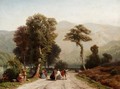 A Summer Outing In An Alpine Landscape - Jacobus Nicolas Tjardan Van Starkenborgh