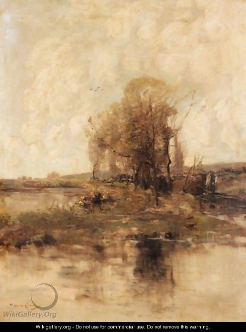 Lake Landscape - William Alfred Gibson