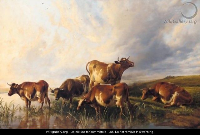 Cattle Watering 4 - Thomas Sidney Cooper