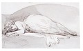 A Sleeping Girl - Thomas Rowlandson