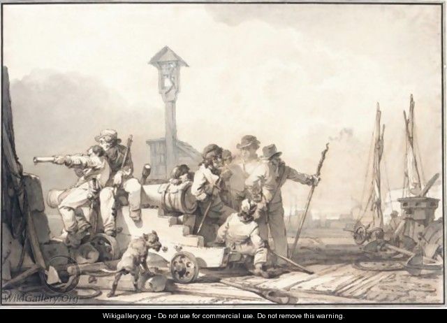 Coastguards At Margate - Philip Jacques de Loutherbourg
