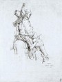An Arab On Horseback - Jean-Baptiste-Louis Guy