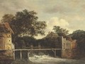 Two Water Mills And An Open Sluice - (after) Jacob Van Ruisdael