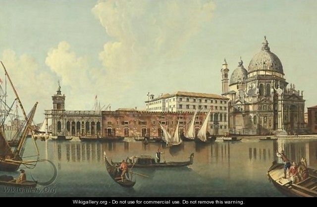 View Of The Punta Della Dogana And Santa Maria Della Salute, Venice - (after) Michele Marieschi