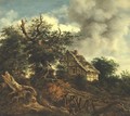 Landscape With A Cottage And A Bridge - (after) Jacob Van Ruisdael