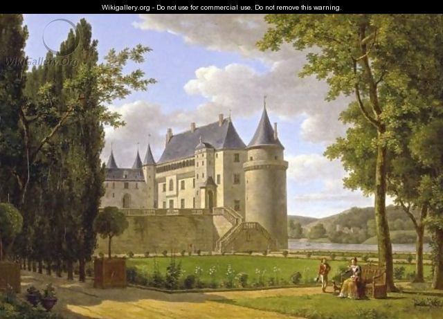 View Of The Chateau De La Guerche - Alexandre-Louis-Robert-Millin Duperreux