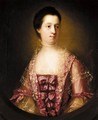 Portrait Of Mrs Mangin - (after) Francis Cotes