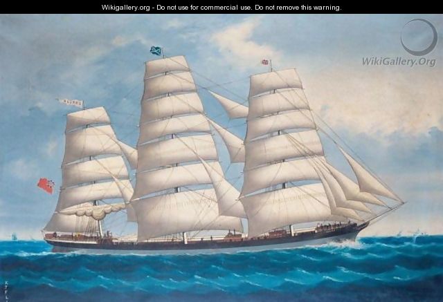 The Ship Cortez At Sea - (after) Frederick Tudgay
