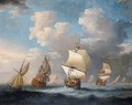 An English Squadron In Open Sea - Francis Swaine