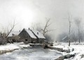 A Farmstead In A Snowy Landscape - Gustaf Fredrik Rydberg