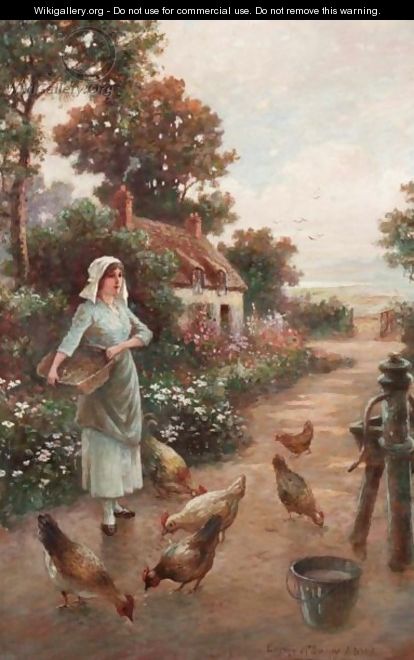 Feeding The Chickens - Eugene Joseph McSwiney