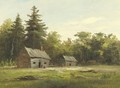 Woodland Cabin - Albert Bierstadt