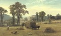 Gathering Hay, New Hampshire - Albert Bierstadt