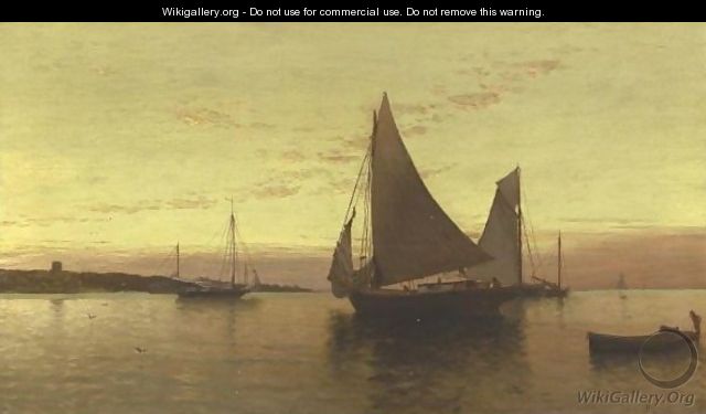 Sailboats At Sundown - Alfred Thompson Bricher