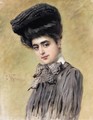 Parisian Beauty - Konstantin Egorovich Egorovich Makovsky