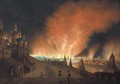 The Burning Of Moscow In 1812 - Russian School