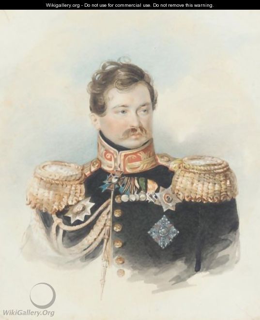 Portrait Of A General In The Imperial Army - Pyotr Fyodorovich Sokolov
