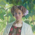 Portrait Of The Artist's Wife - Alexander Konstantinovich Bogomazov