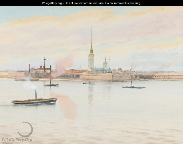View Of The Admiralty, St. Petersburg - Albert Nikolaevich Benois
