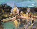 Riverside Campfire - Konstantin Alexeievitch Korovin